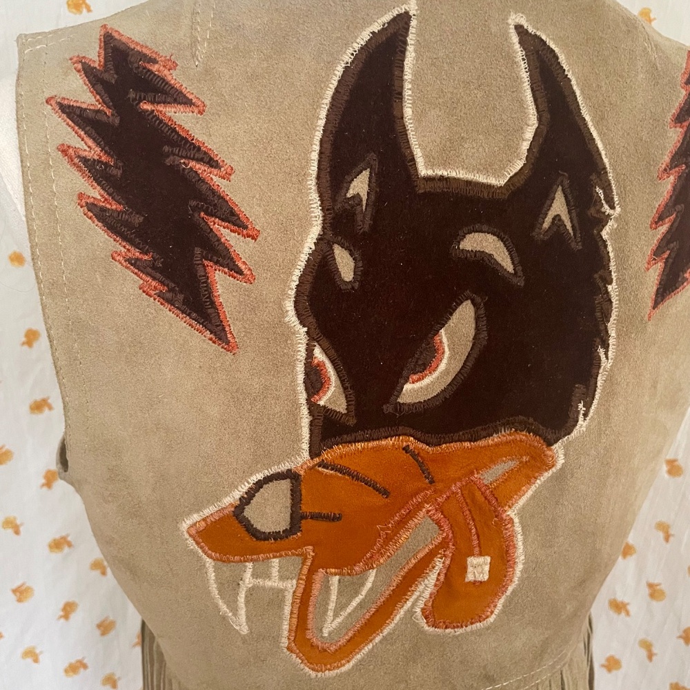 70s Fringe Western Upcycled Dire Wolf Piece – One of a Kind Grateful Dead - Picture 4 of 16
